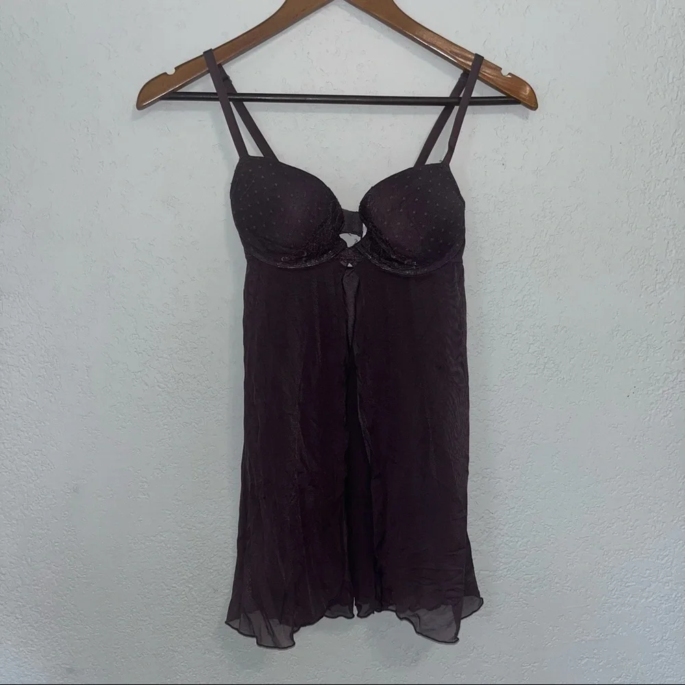 Gilligan & Omalley Purple Lace Lingerie Dress